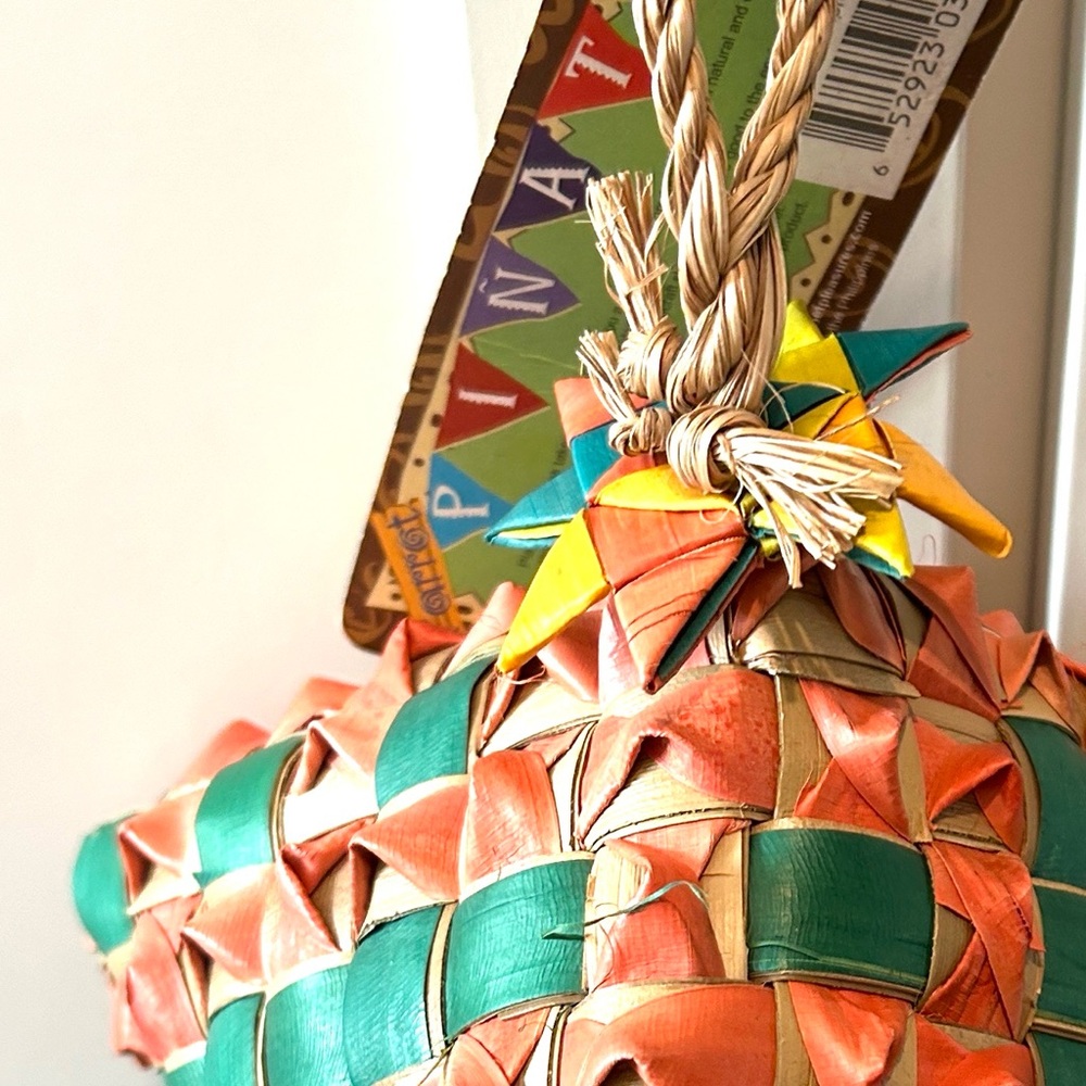 Parrot Toy Piñata Bird chew Toy for Large Sized Birds Handmade Natural Products - Picture 4 of 5